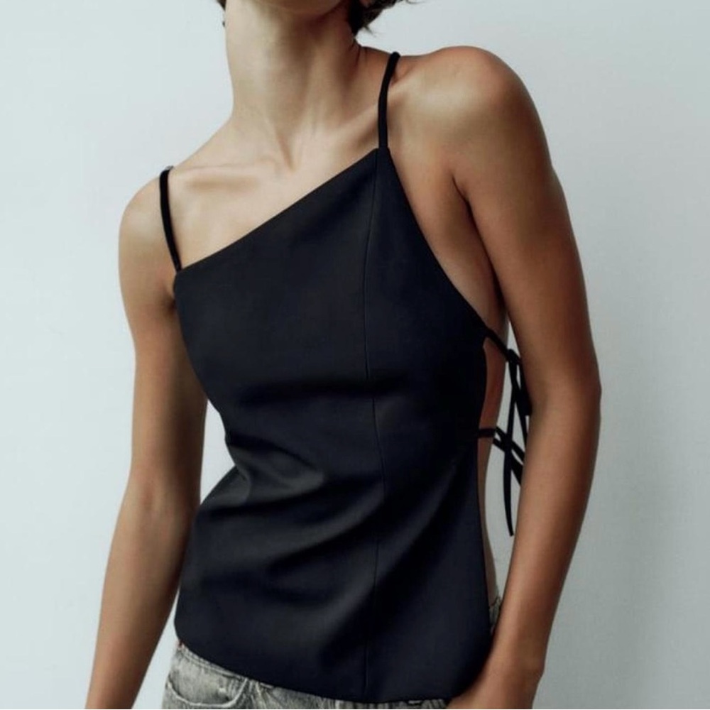 SOLD Zara Asymmetrical Backless Women's Top